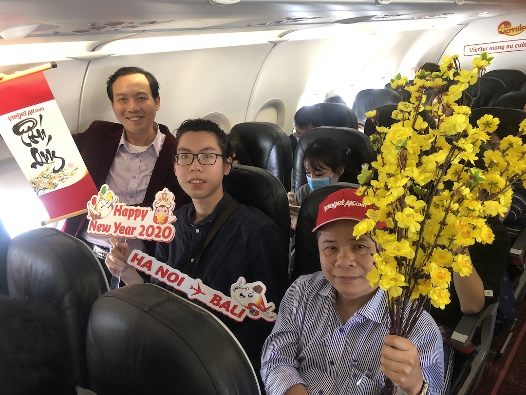 เวียตเจ็ทเปิดบริการเที่ยวบินตรงจากฮานอยสู่บาหลีในอินโดนีเซีย