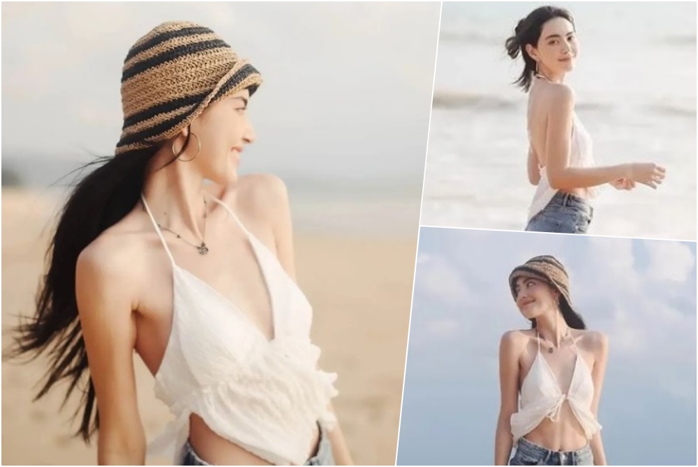 ใจบางไปหมดแล้ว 'ใหม่ ดาวิกา' ปล่อยภาพเซ็ตเที่ยวทะเล