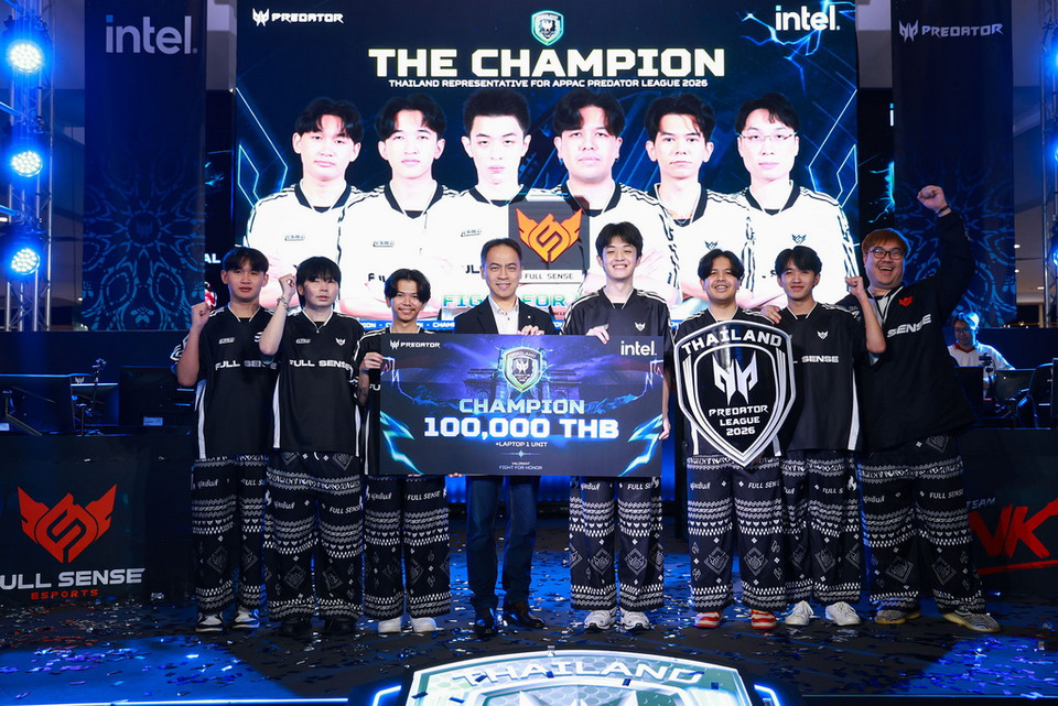 เอเซอร์–อินเทล ระเบิดศึก “Thailand Predator League 2026” FULL SENSE ผงาดแชมป์ คว้าตั๋วลุยเวทีเอเชียที่อินเดีย