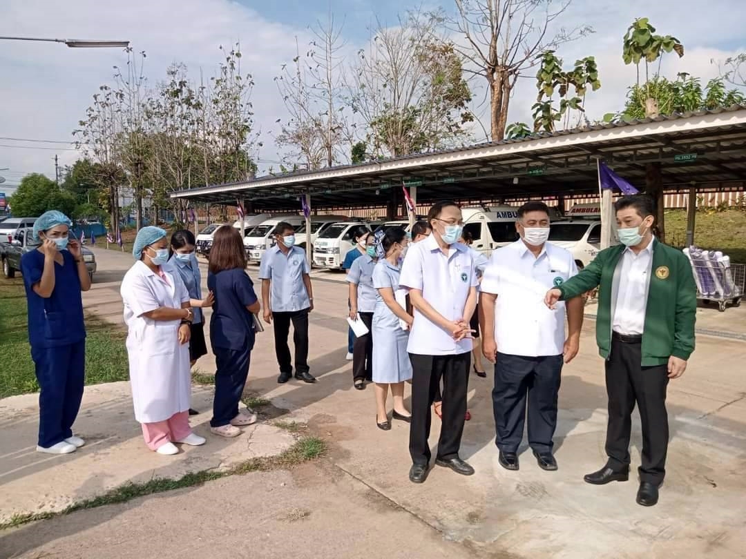 สาธารณสุขนิเทศก์เขตสุขภาพที่ 5-สสจ.กาญจน์ ตรวจความพร้อมเตรียมรับเสด็จ กรมสมเด็จพระเทพฯ