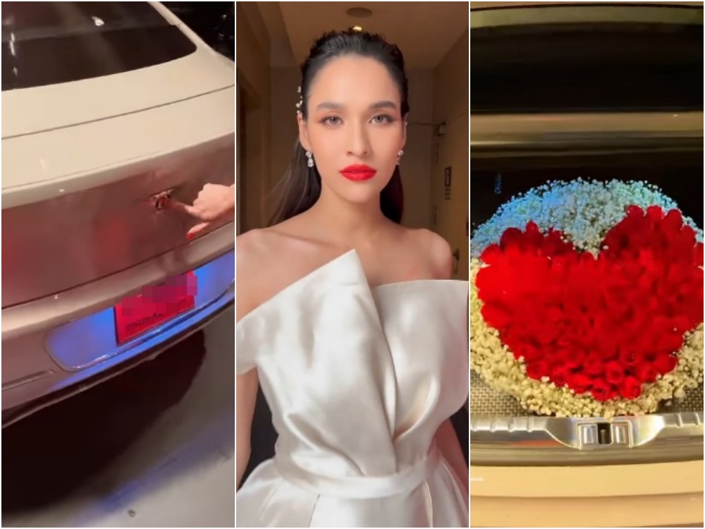 'หยาดทิพย์' โชว์ของขวัญวาเลนไทน์ สามีเปย์หนักรถหรูพร้อมกุหลาบช่อใหญ่