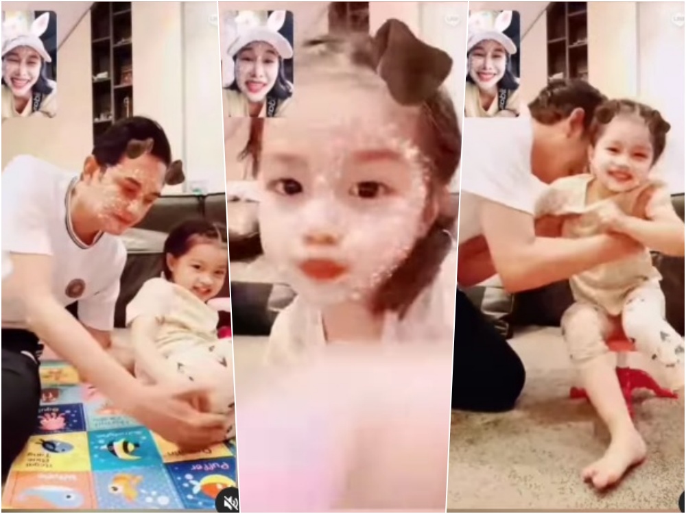 "กุ้งพลอย" โพสต์คลิป "น้องวีจิ" ลูกสาว โมเมนต์สุดอบอุ่น