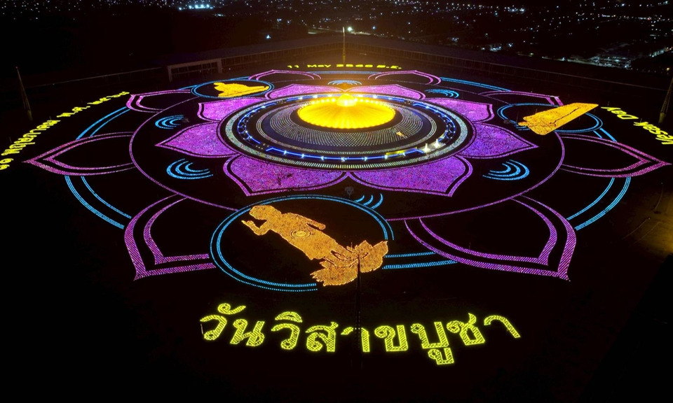 วัดพระธรรมกาย จัดวิสาขบูชา 2569 จุดประทีปแปรอักษรสุดอลังการ 31 พ.ค.นี้