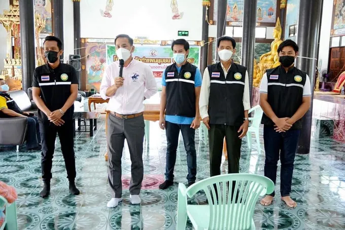 นายกเทศมนตรี ทต.สามโก้ ลงพื้นที่ประชาคมหมู่บ้าน  รับฟังปชช. ม.1 ราษฎรพัฒนา 