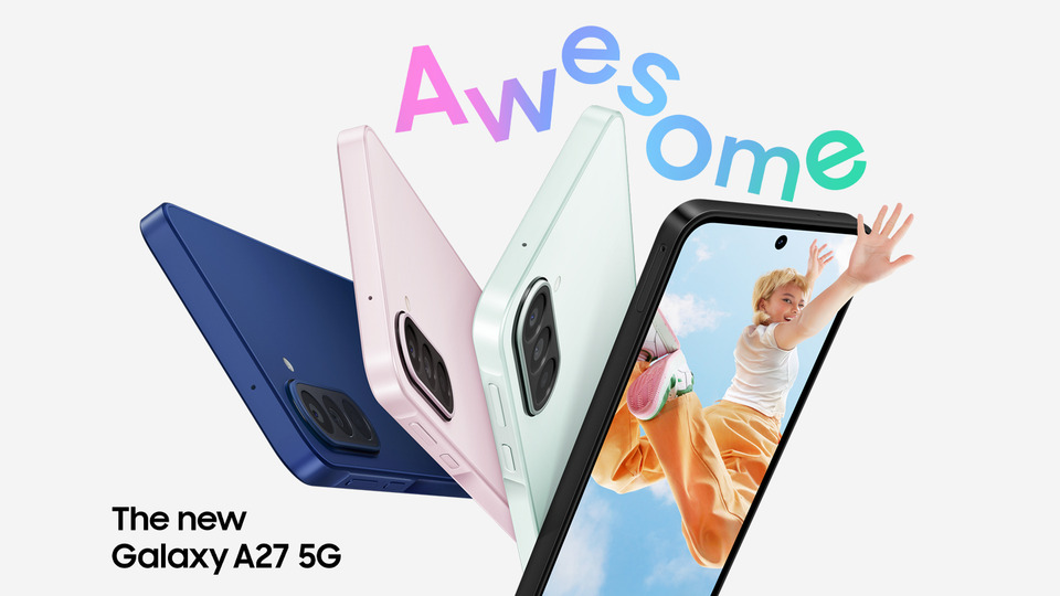 ซัมซุงเปิดตัว Galaxy A27 5G ความเร็ว Snapdragon® 6 Gen 3 ยกระดับหน้าจอสมจริงและเต็มตา  ฟีเจอร์ Awesome Intelligence สู่ผู้ใช้งานมากขึ้น