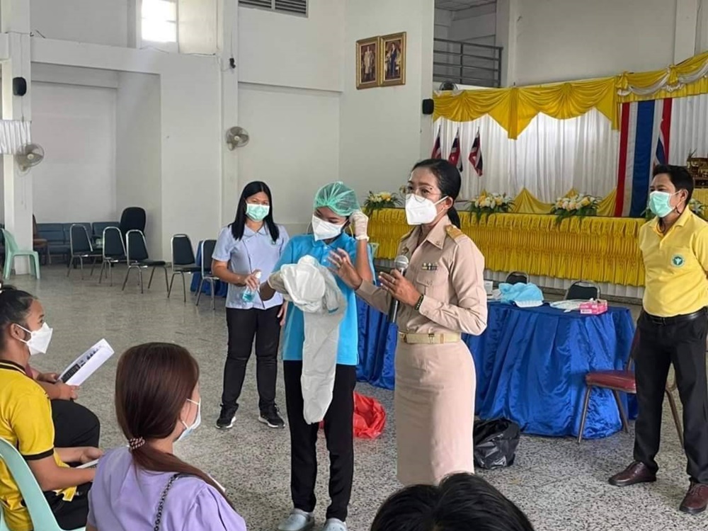  นายอำเภอคลองเขื่อน จับมือ สธ. เน้นย้ำมาตรการเตรียมพร้อมรับเปิดเรียน On-site