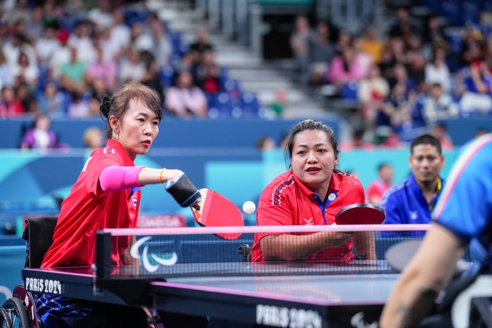 "ดารารัตน์ - ชิลชิตพยัค" ชนะคู่แข่งอิตาลี 3-1 เกม การันตีทองแดง เทเบิลเทนนิสหญิงคู่ พาราลิมปิก 2024 