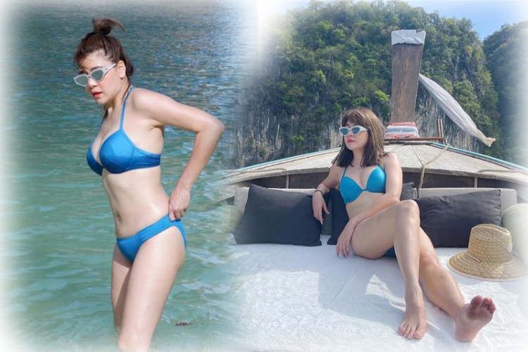 ทะเลลุกเป็นไฟ!"โอ๋ ภัคจีรา"อวดหุ่นเซ็กซี่ ชุดทูพีซท้าคลื่นลม 