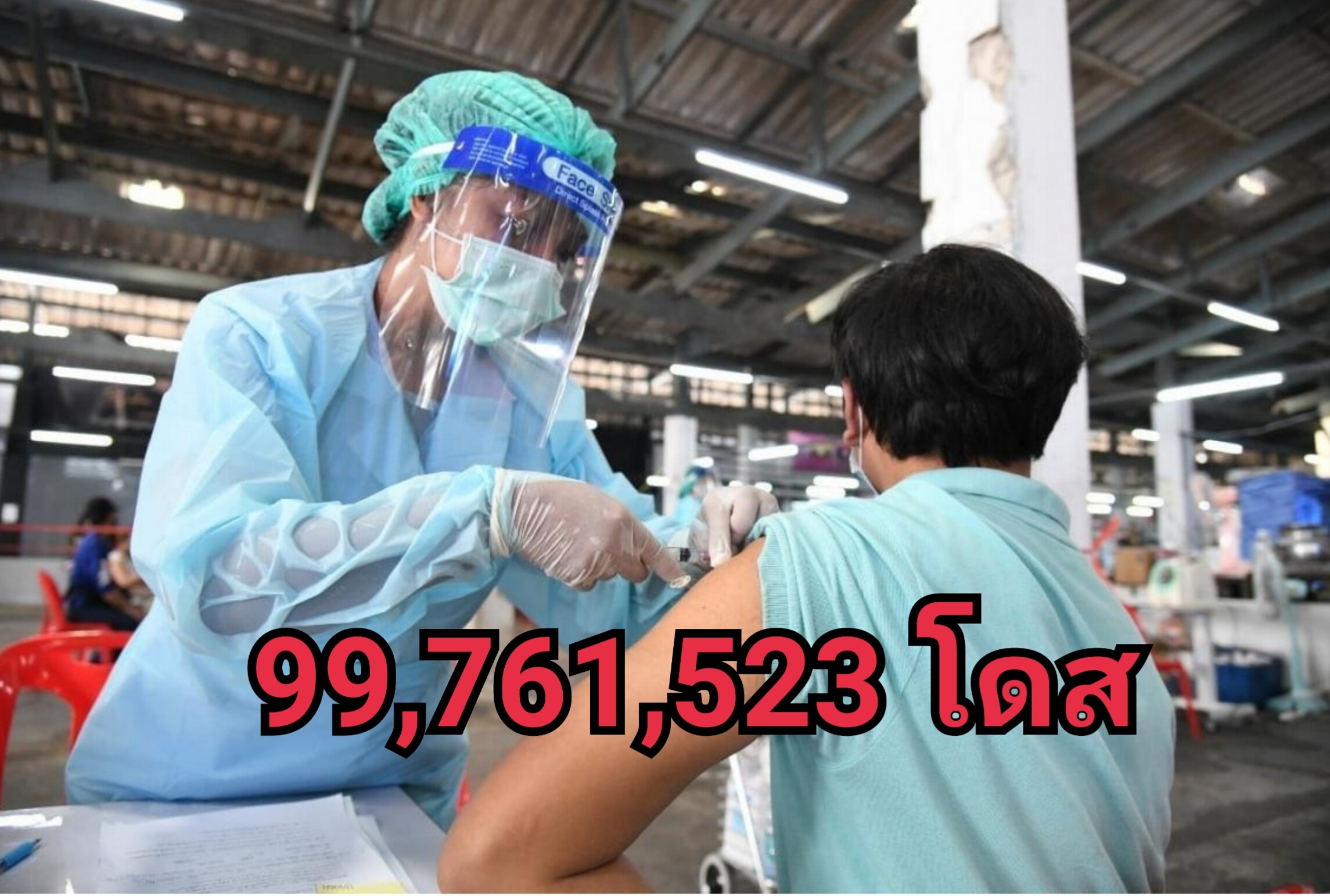 วัคซีนไทย ฉีดแล้ว! 99.7 ล้านโดส เข็มแรก 70.1% เข็มสอง 61.5%  "คนท้อง"ยังฉีดน้อยสุด