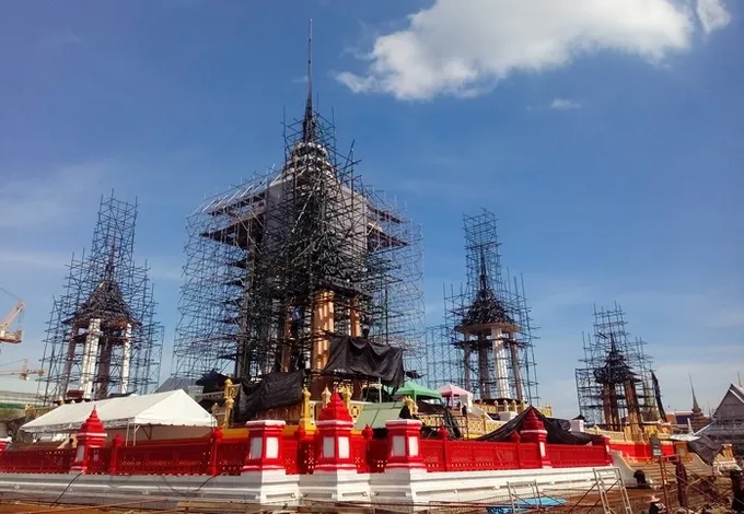 พระเมรุมาศสร้างเร็วกว่าแผนงานแล้วเสร็จก.ย.