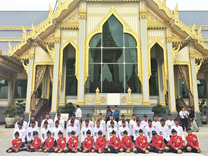 "โรงเรียนวีรสุนทร" เยี่ยมชมนิทรรศการพระราชพิธีฯ