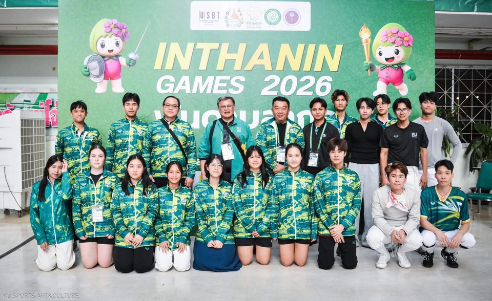 รักษาการอธิการบดี มก. เยี่ยมให้กำลังใจนิสิตนักกีฬา KU ลุยศึกอินทนิลเกมส์ 2026