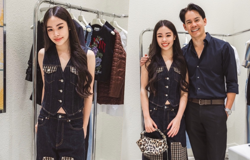 "น้องพิมพ์ พิมพิศา ณรงค์เดช" หลานสาวคนสวย ฉายแววแฟชั่นไอคอนในงาน GANNI x TANACHIRA