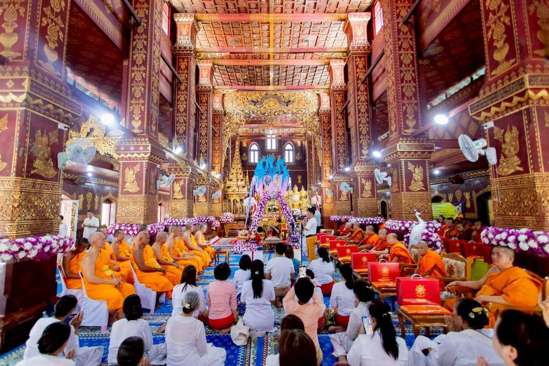 วัดพระธรรมกายร่วมฉลอง 100 ปีมีสมเด็จอาชญาธรรมพระเจ้า แห่งนครเชียงตุงถวายสังฆทาน 101 วัดเสริมสัมพันธ์สองแผ่นดิน