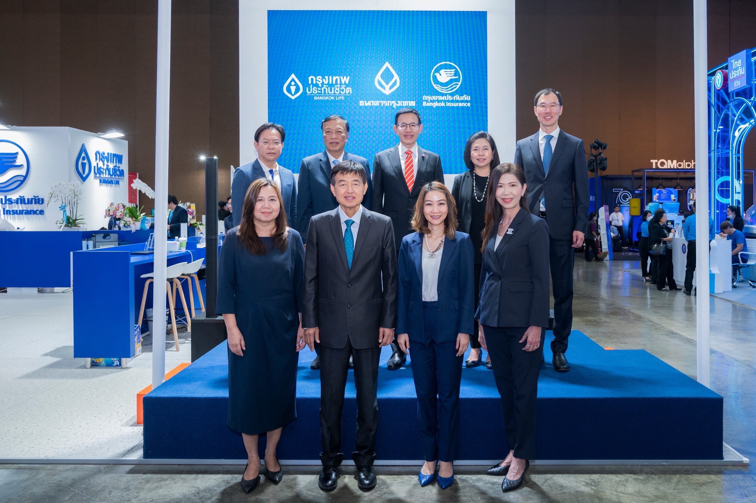  3 องค์กรใหญ่ กรุงเทพประกันภัย ธนาคารกรุงเทพ และกรุงเทพประกันชีวิต ร่วมออกบูทในงาน "Thailand InsurTech Fair 2023