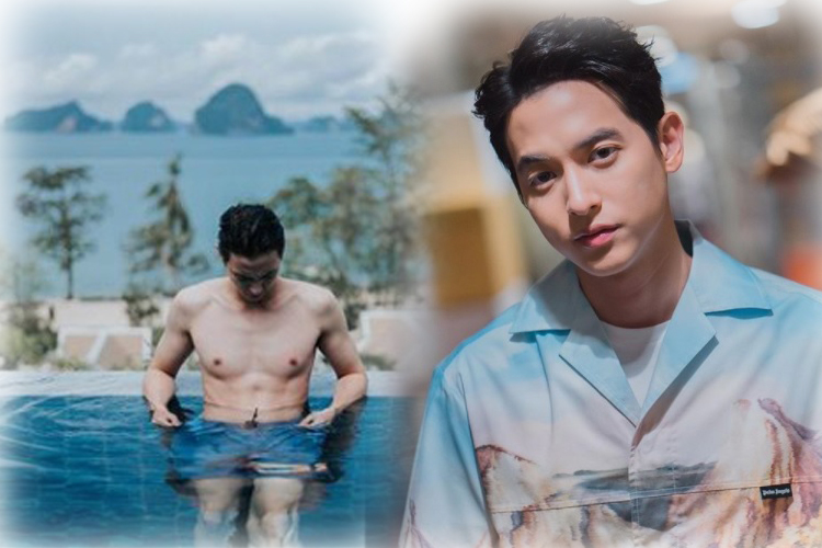'เจมส์ จิรายุ'แจกความฟินอวดซิกแพคริมทะเล