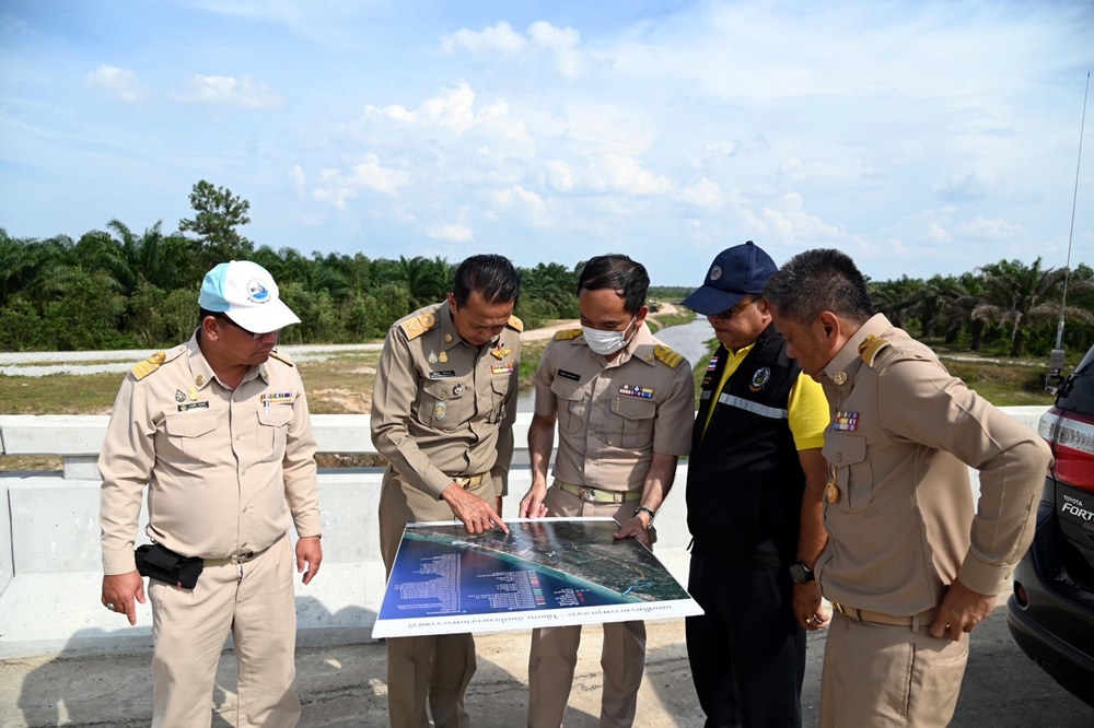 ชป.17 ติดตามบริหารน้ำช่วงฤดูแล้งพื้นที่พรุบาเจาะ-ไม้แก่นฯ