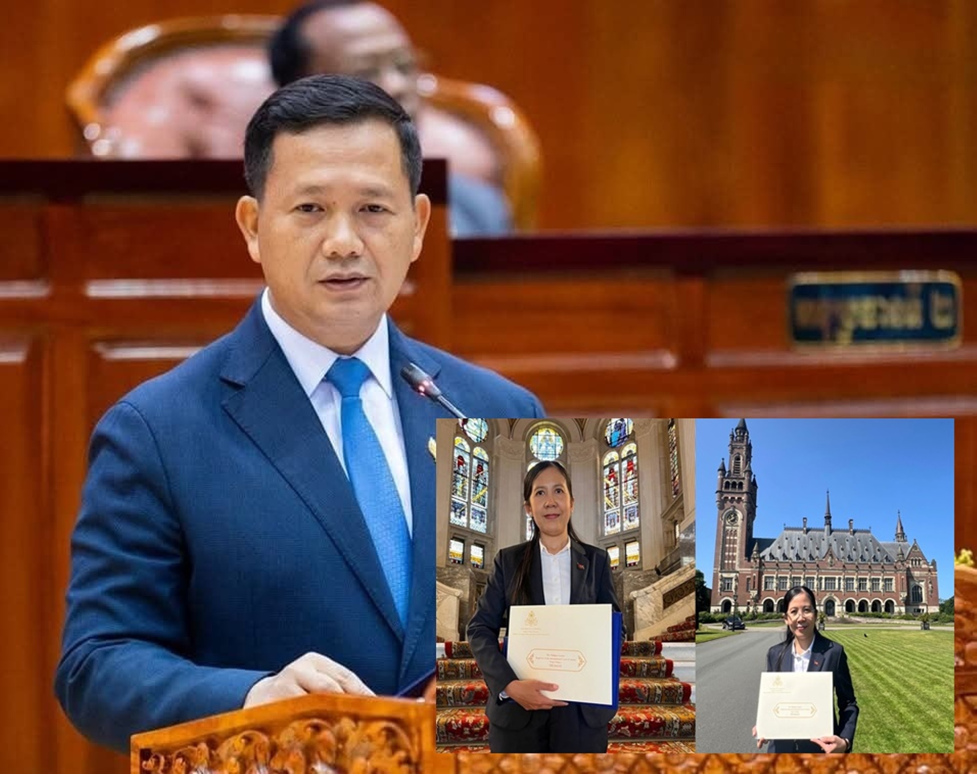"ฮุน มาเนต" โพสต์โชว์รูปส่ง "ทูตกัมพูชา" ยื่นหนังสือร้องศาลโลก ปมข้อพิพาทกับ "ไทย" ที่กรุงเฮกแล้ว
