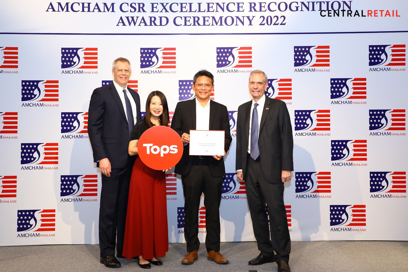 “ท็อปส์” คว้ารางวัลระดับแพลตตินัม  “AMCHAM CSR EXCELLENCE AWARDS” ต่อเนื่องเป็นปีที่ 12