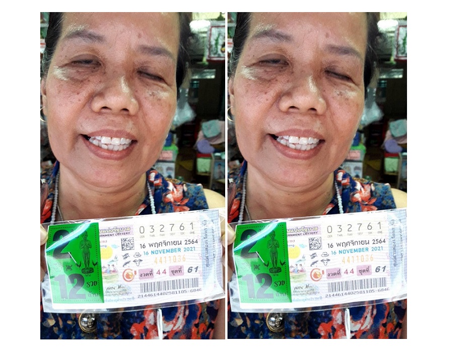 ป้าสำลียิ้มแฉ่งถูกรางวัลที่ 1 รับเต็มๆ 12 ล้าน