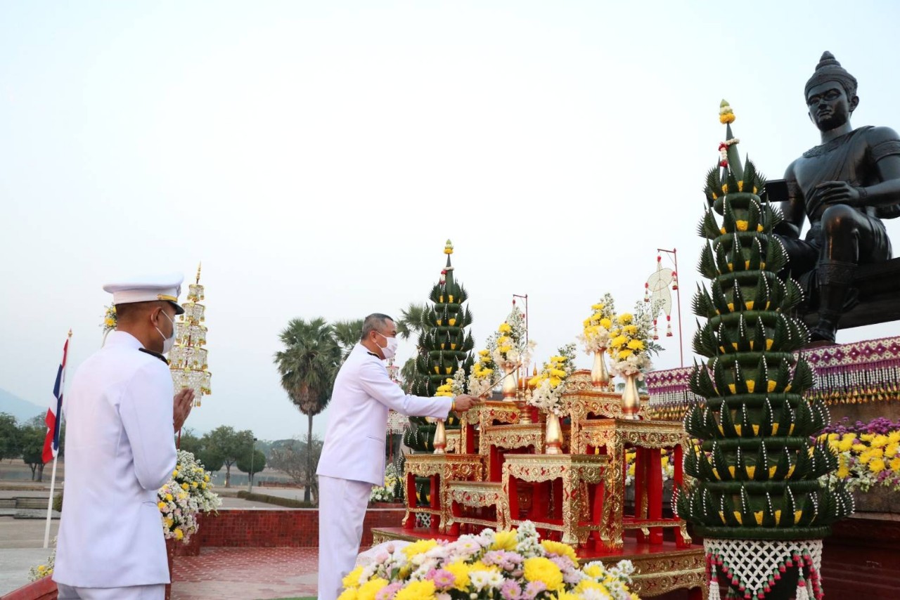 สุโขทัยบวงสรวงวันพ่อขุนรามคำแหงมหาราช