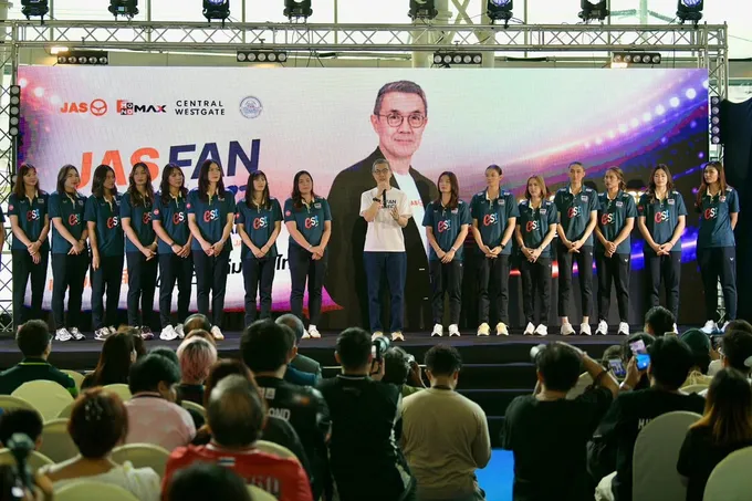 "JAS FAN CONNECT" พาแฟนลูกยางใกล้ชิด 16 นักตบสาวทีมชาติไทย ส่งกำลังก่อนลุยศึก AVC ที่จีน