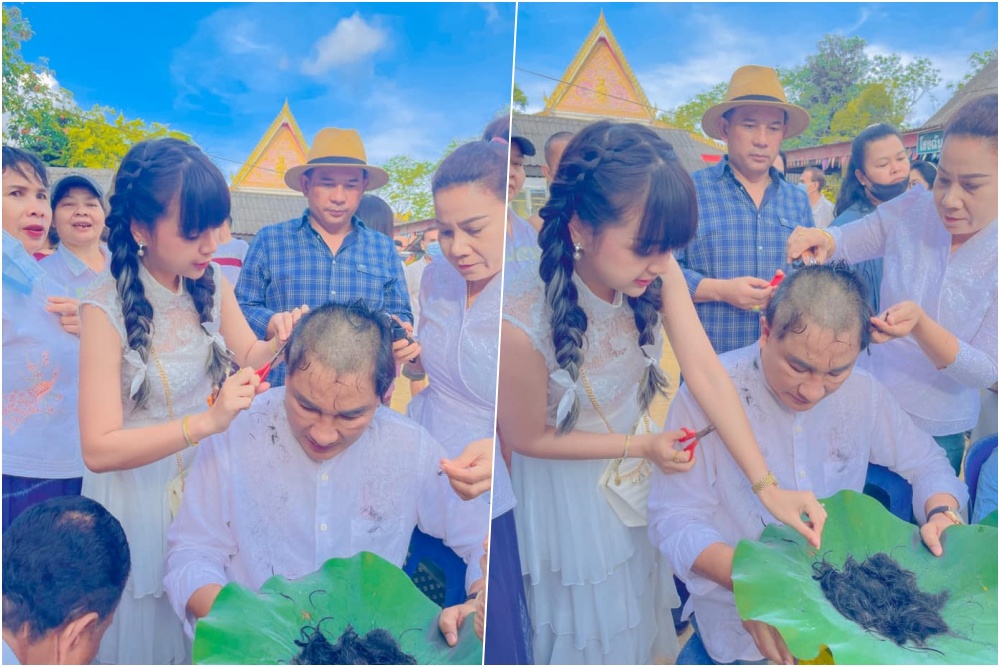 "เอกชัย" ปลงผมลาบวชแล้ว! "เจนนี่ ได้หมดฯ" ร่วมอนุโมทนาบุญ
