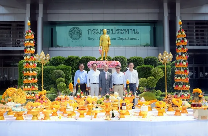 กรมชลฯ จัดพิธีบวงสรวง "พระบรมราชานุสาวรีย์ รัชกาลที่ 5" หลังบูรณะซ่อมแซมแล้วเสร็จ