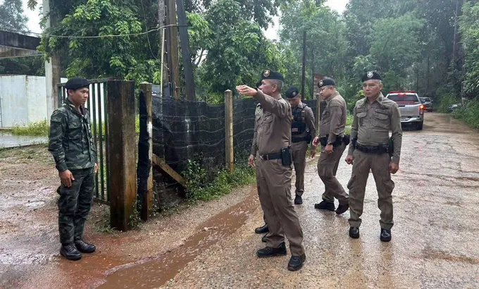 ผบก.กาญจนบุรีฝ่าฝนลุยชายแดน สั่งเข้มสกัดแก๊งสแกมเมอร์-สิ่งผิดกฎหมาย ด่านเจดีย์สามองค์