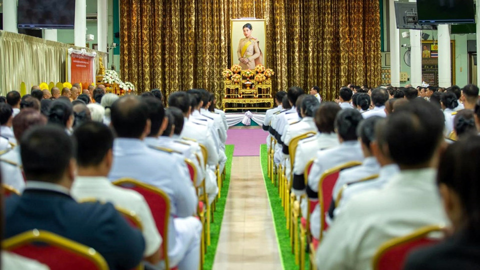 อ่างทองจัดพิธีเจริญพระพุทธมนต์–ถวายพระพรชัยมงคล เนื่องในวันคล้ายวันประสูติ "เจ้าฟ้าสิริวัณณวรีฯ"