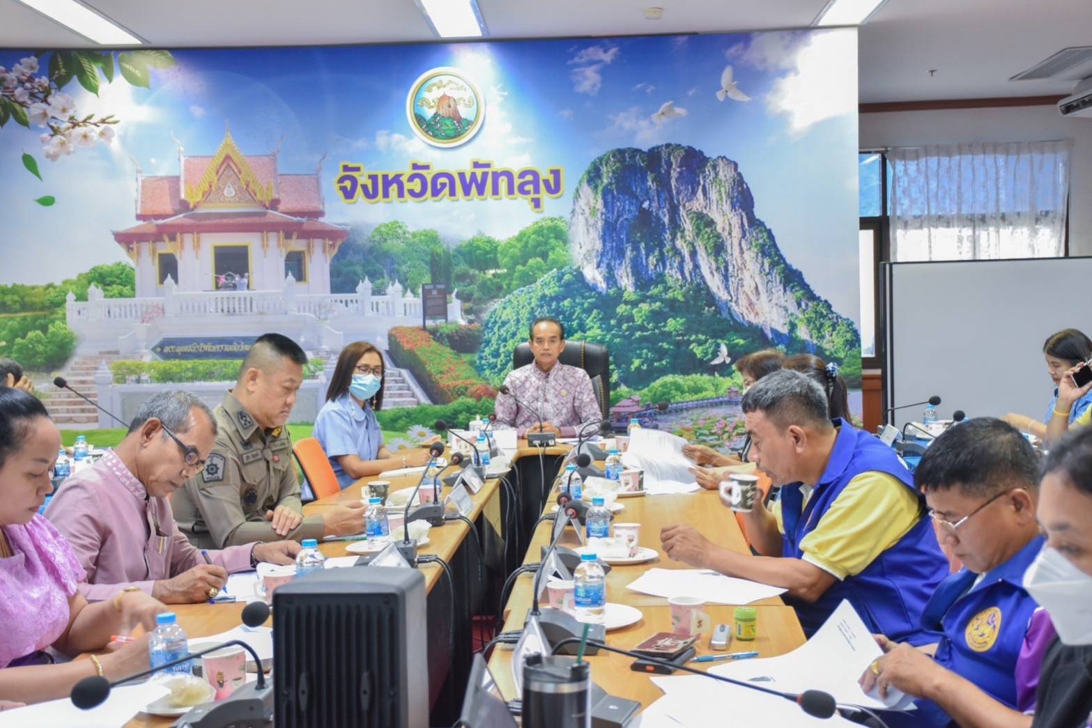 วัฒนธรรมจังหวัดพัทลุงร่วมมือหน่วยงานที่เกี่ยวข้องเร่งประชุมคัดเลือกชุมชนต้นแบบ 