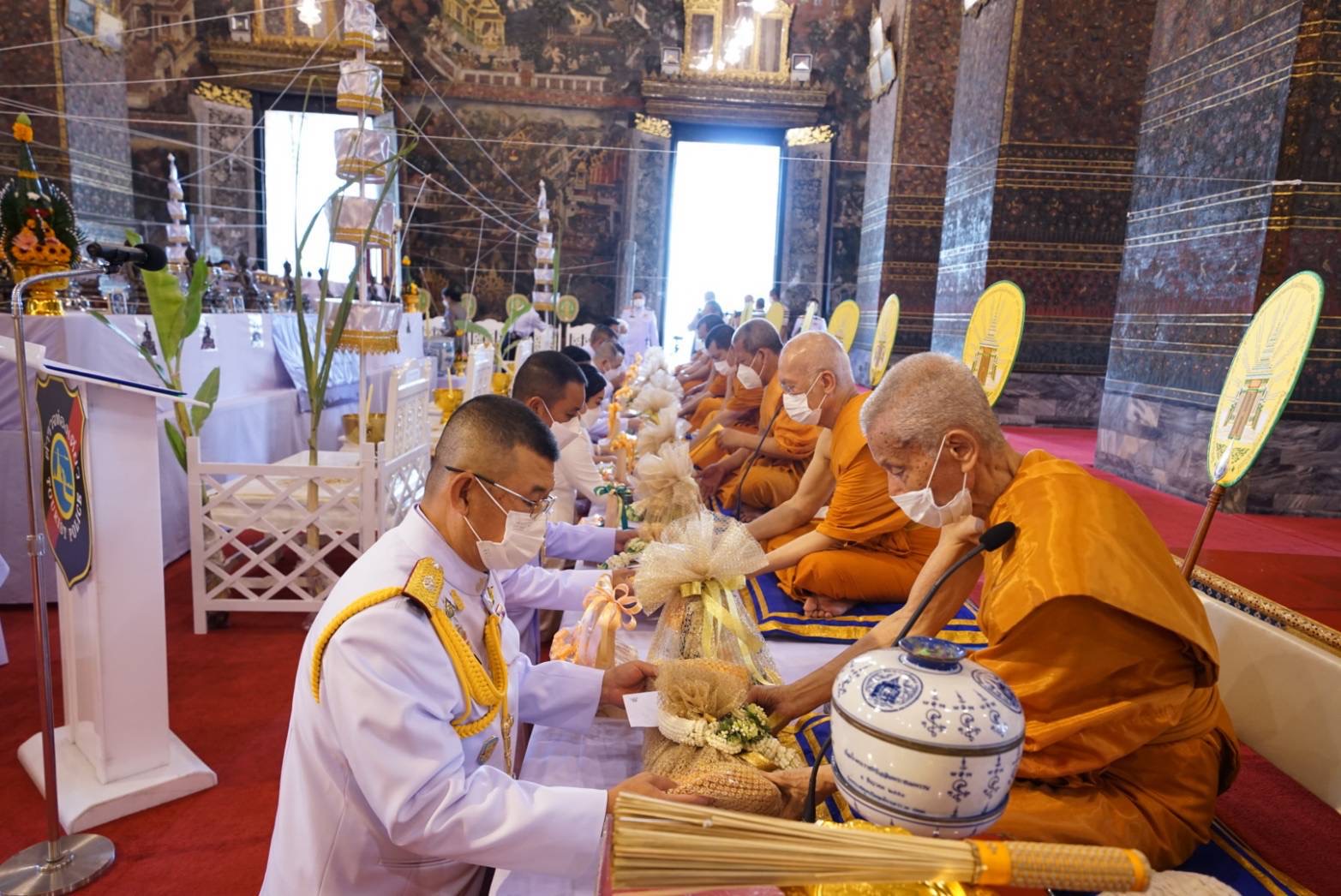 ตำรวจท่องเที่ยว จัดพิธีพุทธาภิเษก พระพุทธนรนาถศาสดา (ออป.) พระพุทธปฏิมาประจำ กองบัญชาการ 