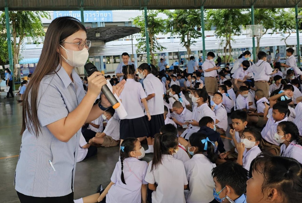 สสจ.กาญจนบุรี ผนึก ร.ร.ถาวรวิทยา จัดกิจกรรม “เยาวชนไทยใช้สุขบัญญัติ” ป้องกัน NCDs