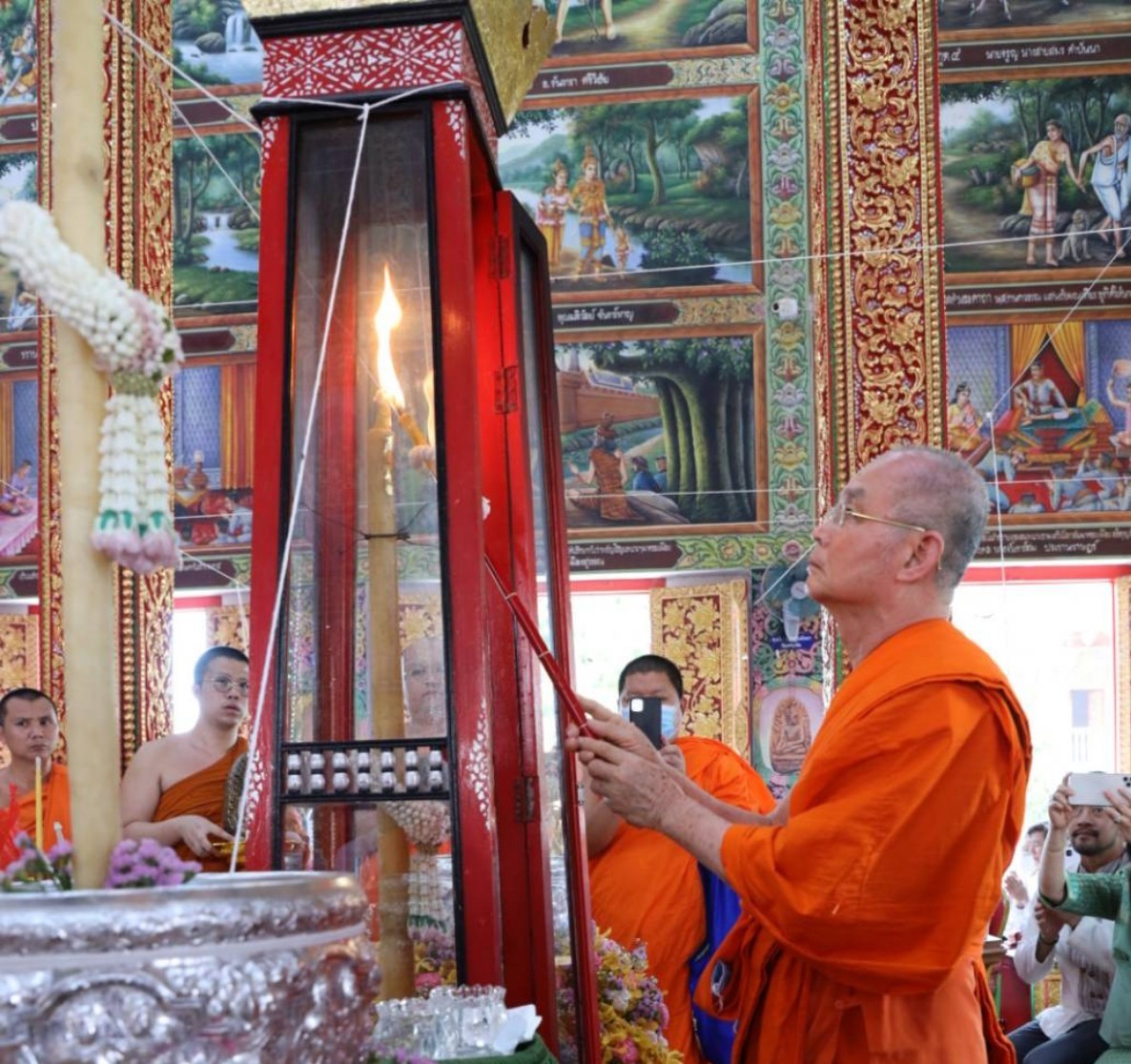 ฟ้าเปิดพิธีไหว้ครูบูรพาจารย์ มหาพุทธาภิเษกพระรอดพิมพ์โบราณย้อนยุค -พระสกุลลำพูน