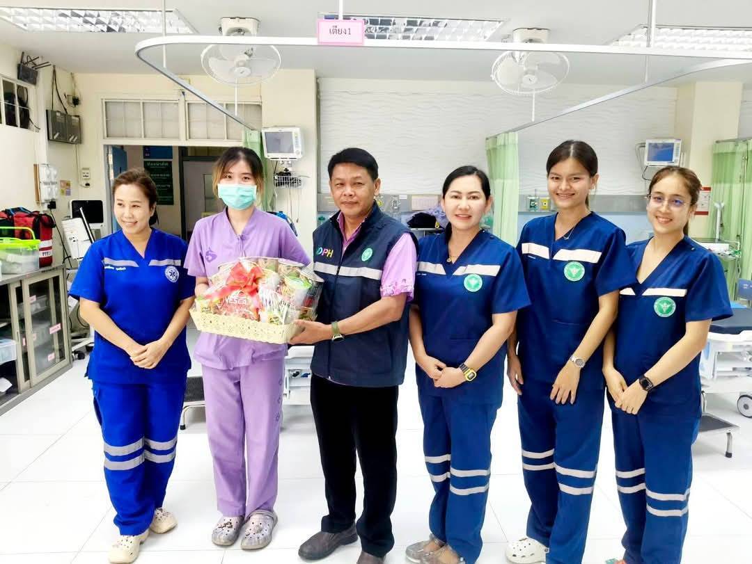 สสจ.กาญจนบุรีตรวจเยี่ยมระบบการเตรียมความพร้อมศูนย์ปฏิบัติการอุบัติเหตุฉุกเฉินและระบบส่งต่อ โรงพยาบาลสังขละบุรี