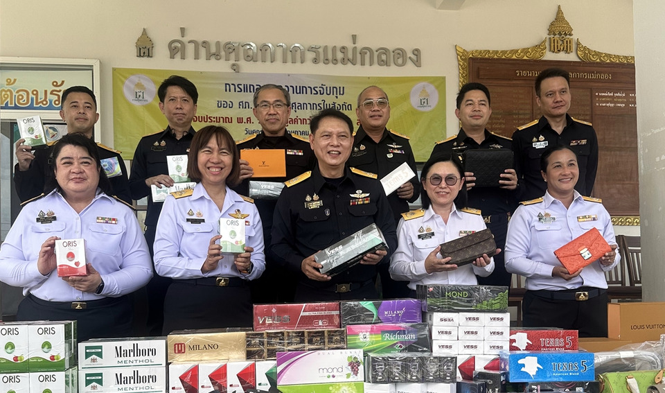 ศุลกากรกวาดจับสินค้าผิดกฎหมายทะลุ 102 ล้าน 400 คดี บุหรี่–บุหรี่ไฟฟ้าหนักสุด