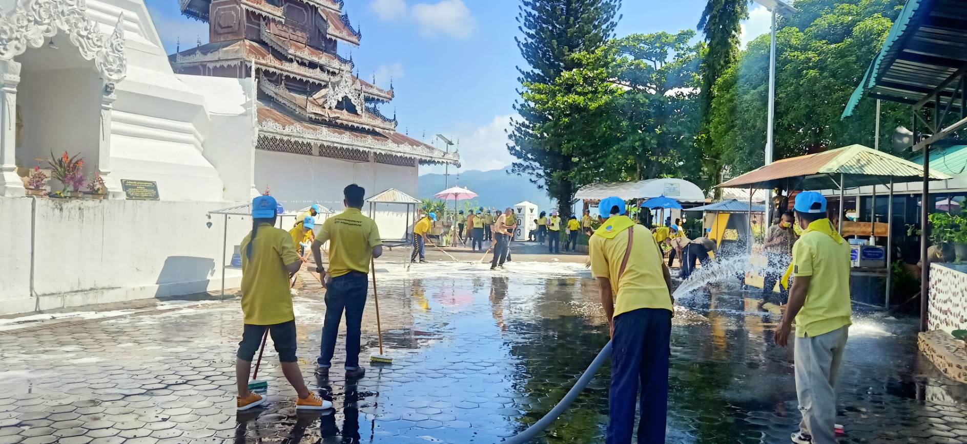  จังหวัดแม่ฮ่องสอนจิตอาสาปรับภูมิทัศน์ดอยกองมู