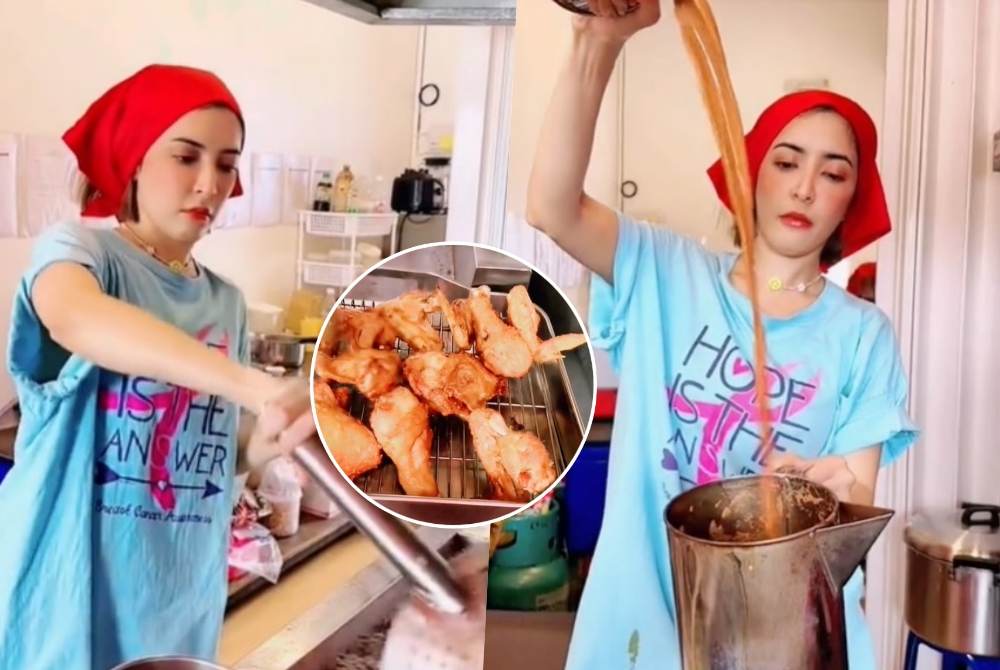 เป็นให้ทุกอย่าง! "พิ้งกี้ สาวิกา" สวมบทแม่ค้าขายไก่ทอด-ชงชาชัก