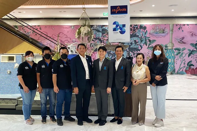   เจ.ดี.พูลส์ สาขาภูเก็ต ร่วมจัดแสดงนวัตกรรมและสินค้าสระว่ายน้ำ ในงาน  Architect & Hotelex 2022