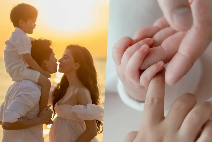 "ศรีริต้า" คลอดลูดสาวแล้ว "กรณ์" เปิดภาพสุดอบอุ่น