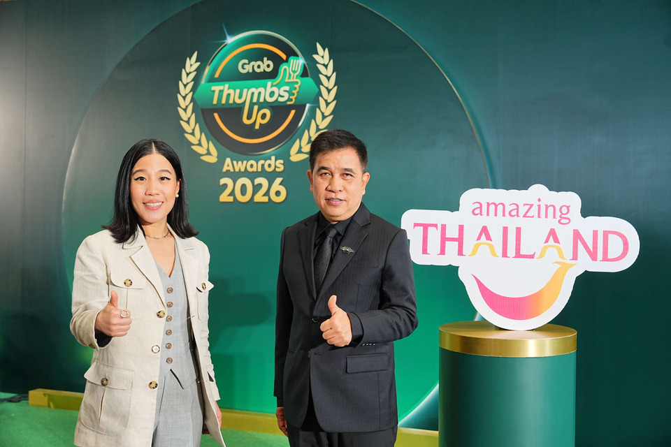 แกร็บฟู้ด ประกาศสุดยอด 100 ร้านอาหารแห่งปี ผนึก ททท. ชูอัตลักษณ์อาหารขับเคลื่อนท่องเที่ยวไทย “GrabThumbsUp Awards 2026”