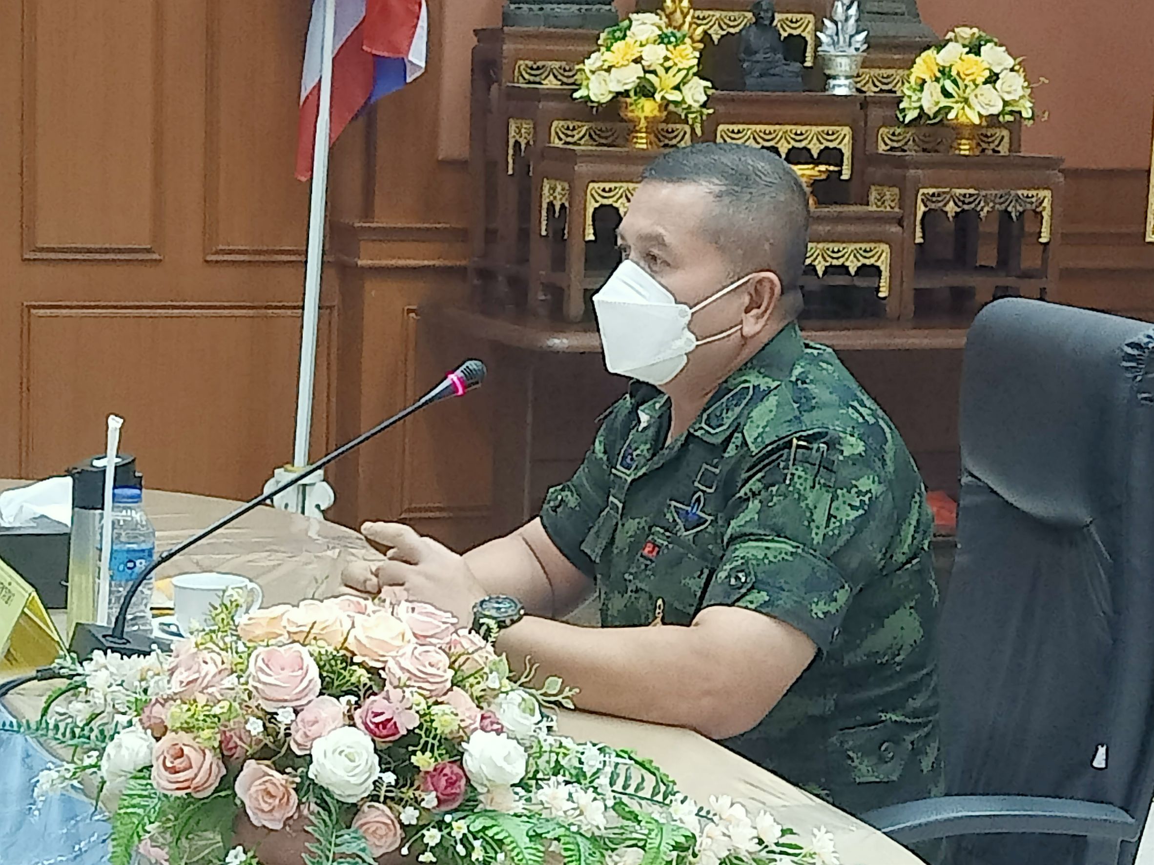 ผบ.กองกำลังเทพสตรี ตรวจช่องทางธรรมชาติหวั่นโควิดโอมิครอนแพร่ข้ามชาติ