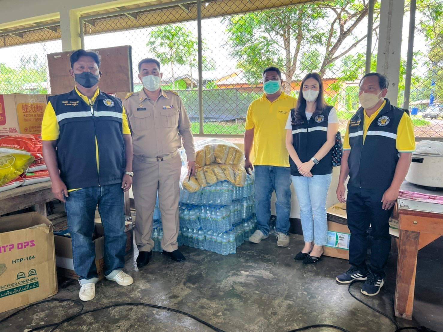 อบต.กำเนิดนพคุณตั้งศูนย์ช่วยเหลือผู้ประสบภัยโควิด