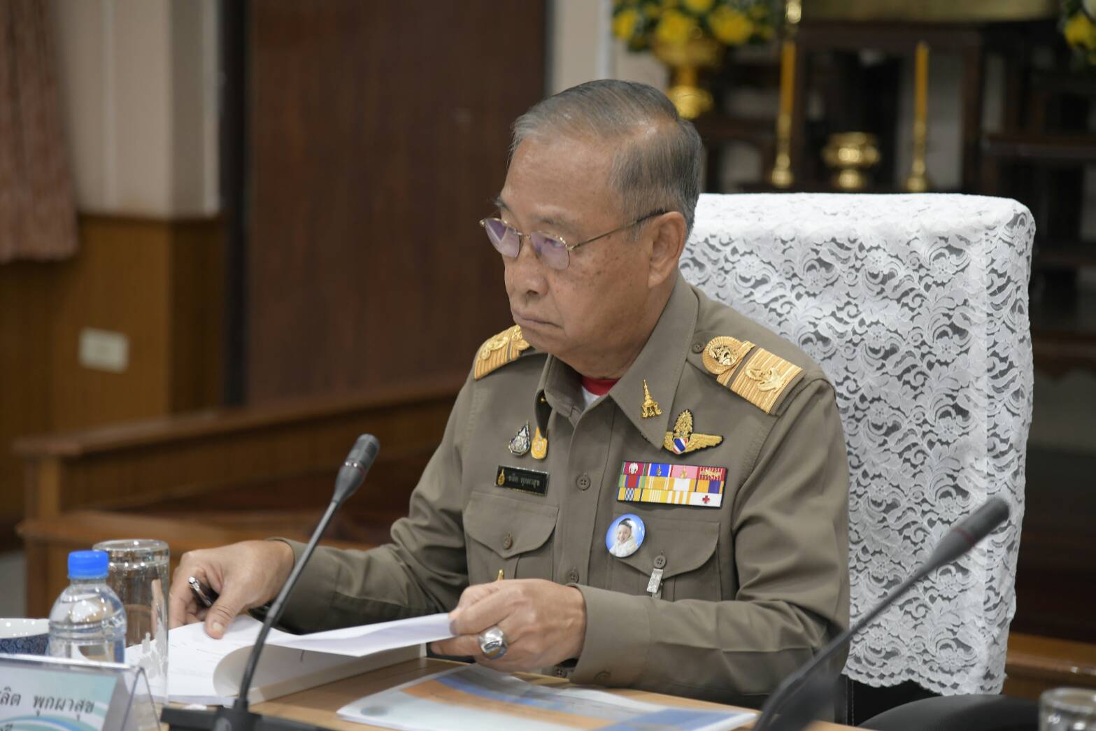 องคมนตรี ลงพื้นที่ติดตามการดำเนินงานของศูนย์ศึกษาการพัฒนาเขาหินซ้อนอันเนื่องมาจากพระราชดำริ  จังหวัดฉะเชิงเทรา