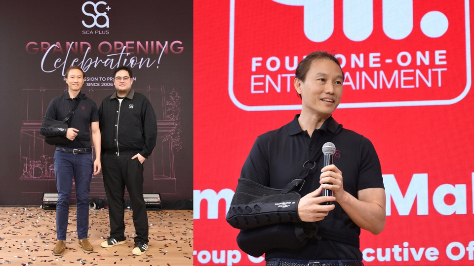 “กึ้ง-เฉลิมชัย” บอสใหญ่ 411 Entertainment เปิดตัว “SCA PLUS” ดัน “แต๊บ-ธนพล” นั่งเก้าอี้ผู้อำนวยการ เตรียมผลิต(ว่าที่)ศิลปินคุณภาพ