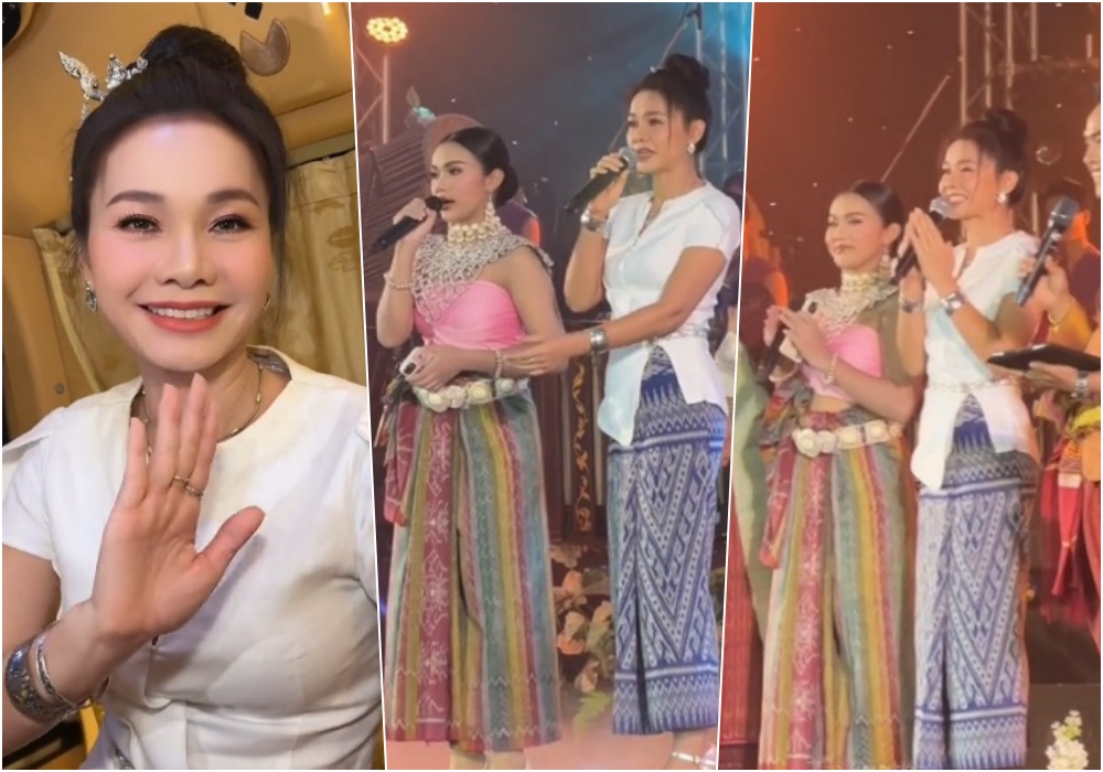 กรี๊ดสนั่น! "ต่าย อรทัย" บุกเซอร์ไพร์สน้องๆนักเรียน รร.สังขะ ขึ้นเวทีโชว์ลูกคองานคอนเสิร์ตฉลองแชมป์
