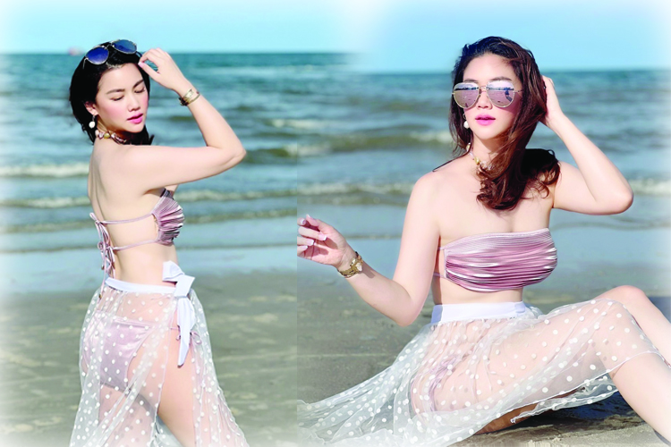 เผยช็อตเด็ดชวนใจสั่น !! 'หมิง จิรกิติยา' นุ่งบิกินี อวดผิวขาวบอกเลยภาพเซ็ตนี้แซ่บเกินต้าน