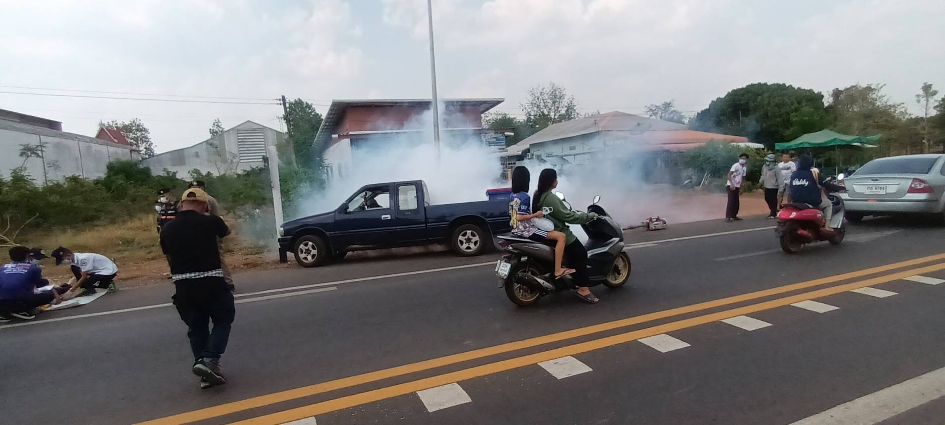 อำเภอเขมราฐ ซ้อมแผนรองรับอุบัติเหตุหมู่ ช่วงเทศกาลสงกรานต์