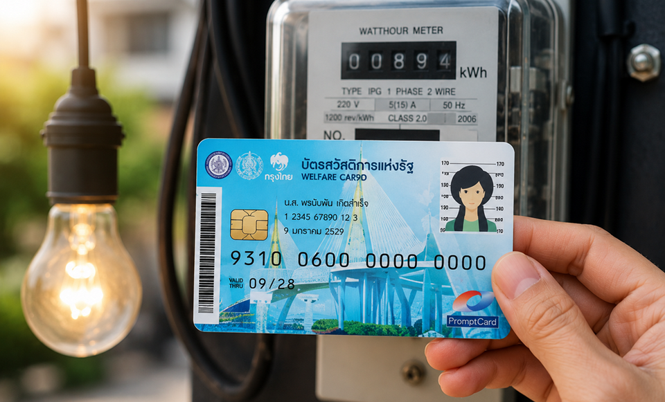 อย่าพลาด! เปิดขั้นตอนลงทะเบียนรับส่วนลดค่าไฟ บัตรสวัสดิการแห่งรัฐ ทำอย่างไร ใช้สิทธิได้เมื่อไหร่ เช็กเงื่อนไข-ขั้นตอนครบที่นี่