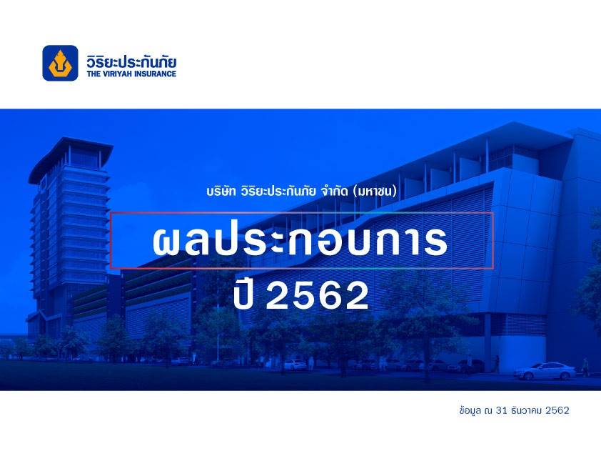 วิริยะฯโชว์เทคโนโลยีรับยุค Digital Disruption ตอกย้ำอันดับ 1 ประกันไทย​ ปลื้ม!เบี้ยรับรวมลิ่ว 3.8 หมื่นล.